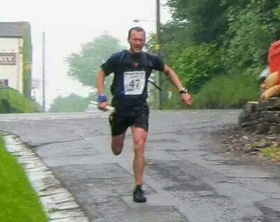 Craig Stansfield on his way to victory in the Calderdale Way Ultra