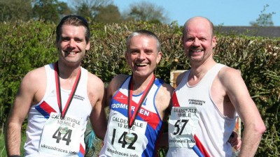Michael Harper, Robin Tuddenham and Paul Cruthers at the Caldervale 10
