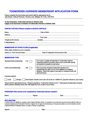 MEMBERSHIP APPLICATION FORM - click to open full PDF